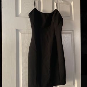Black bodycon dress
